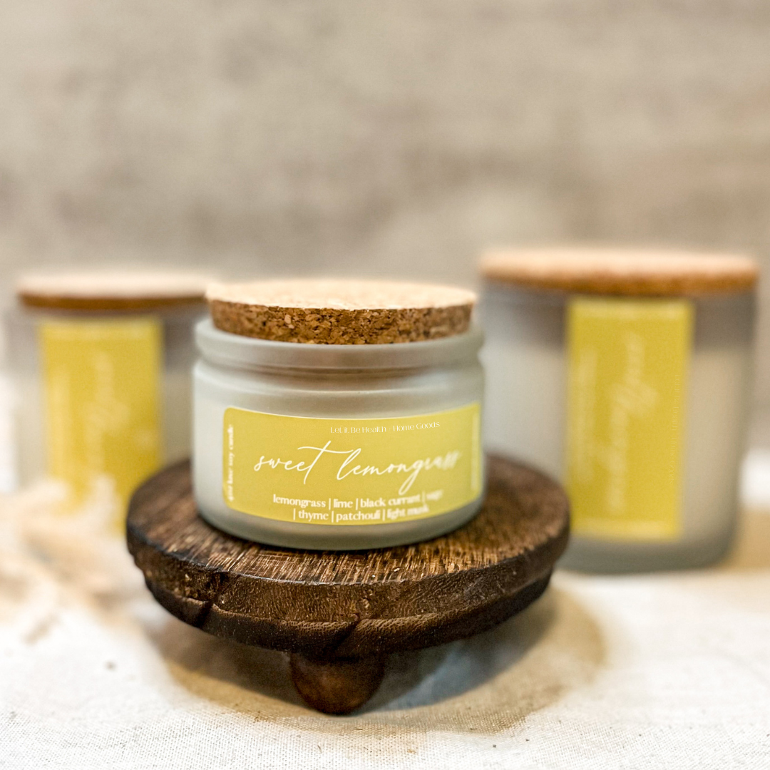 Sweet Lemongrass - Wooden Wick Soy Candles